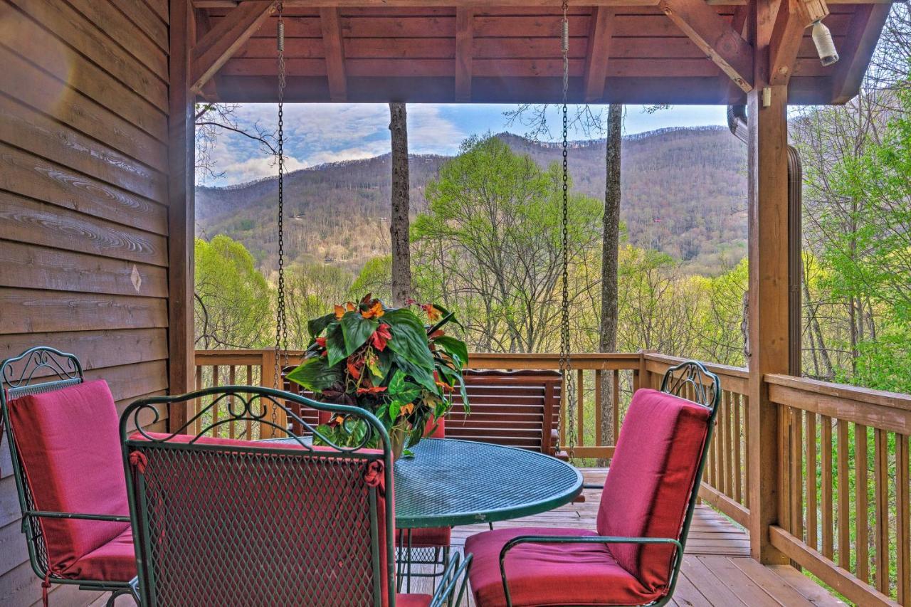Spacious Maggie Valley Cabin With Hot Tub And Mtn View Esterno foto